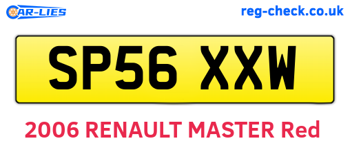 SP56XXW are the vehicle registration plates.