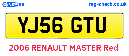 YJ56GTU are the vehicle registration plates.