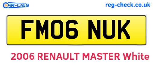 FM06NUK are the vehicle registration plates.
