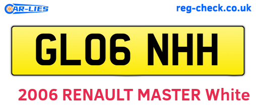 GL06NHH are the vehicle registration plates.