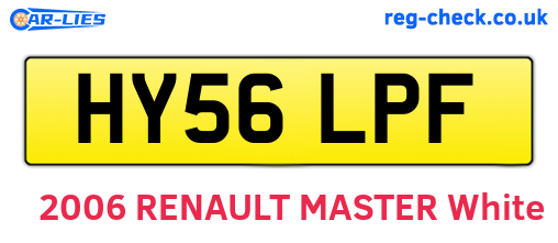 HY56LPF are the vehicle registration plates.