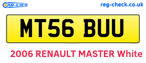 MT56BUU are the vehicle registration plates.