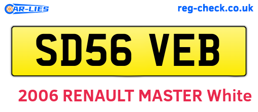 SD56VEB are the vehicle registration plates.