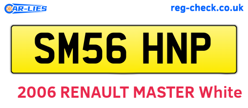 SM56HNP are the vehicle registration plates.
