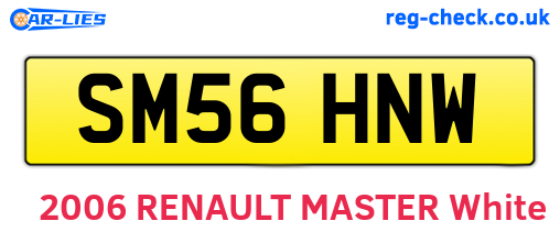 SM56HNW are the vehicle registration plates.