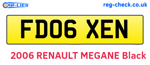 FD06XEN are the vehicle registration plates.