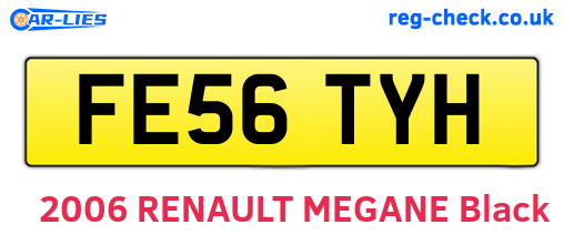 FE56TYH are the vehicle registration plates.