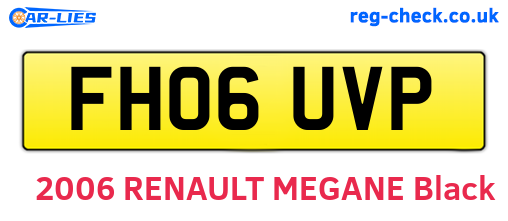 FH06UVP are the vehicle registration plates.