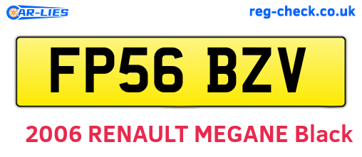 FP56BZV are the vehicle registration plates.