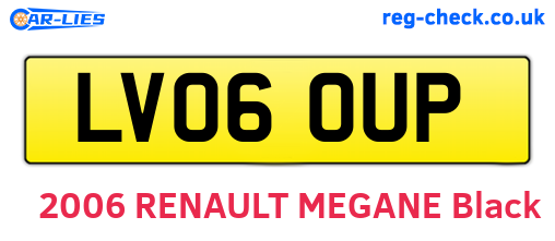 LV06OUP are the vehicle registration plates.