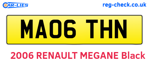 MA06THN are the vehicle registration plates.