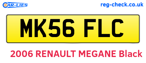 MK56FLC are the vehicle registration plates.