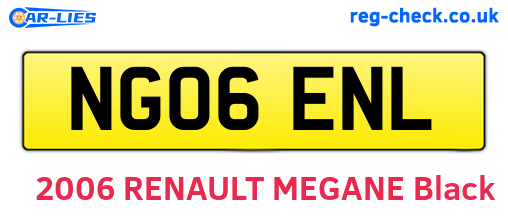 NG06ENL are the vehicle registration plates.