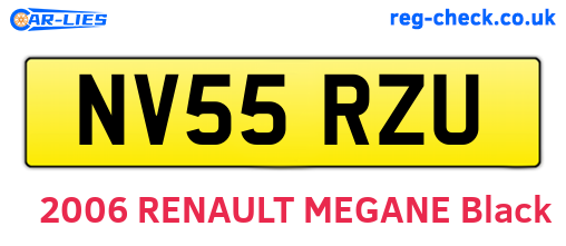 NV55RZU are the vehicle registration plates.