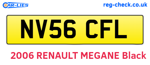 NV56CFL are the vehicle registration plates.