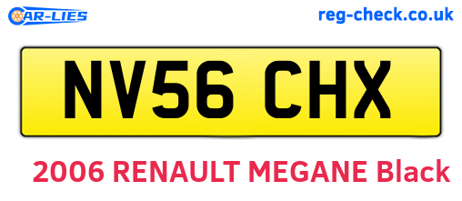 NV56CHX are the vehicle registration plates.