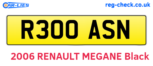 R300ASN are the vehicle registration plates.