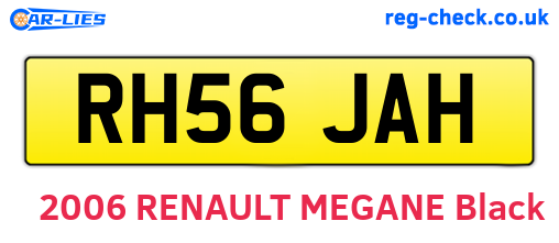 RH56JAH are the vehicle registration plates.