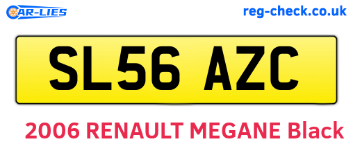 SL56AZC are the vehicle registration plates.