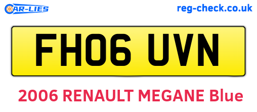 FH06UVN are the vehicle registration plates.