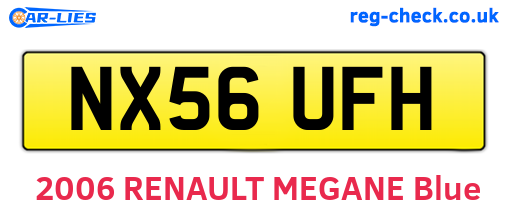 NX56UFH are the vehicle registration plates.