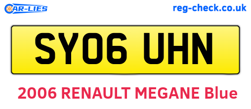 SY06UHN are the vehicle registration plates.