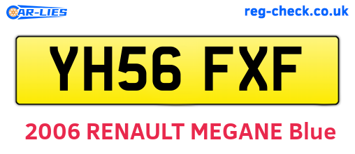 YH56FXF are the vehicle registration plates.