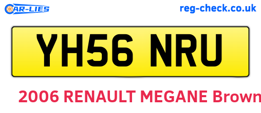 YH56NRU are the vehicle registration plates.