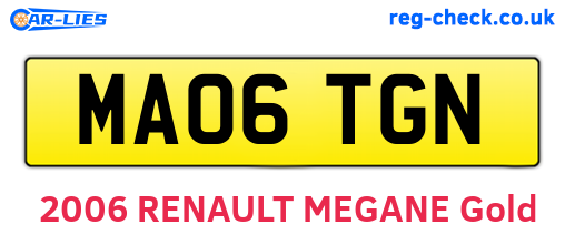 MA06TGN are the vehicle registration plates.