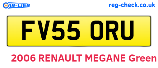 FV55ORU are the vehicle registration plates.