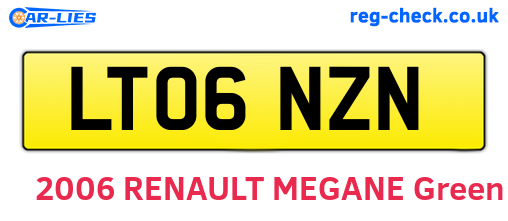 LT06NZN are the vehicle registration plates.