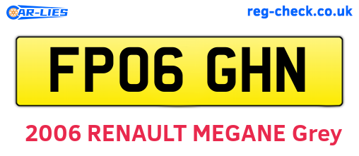 FP06GHN are the vehicle registration plates.