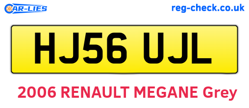 HJ56UJL are the vehicle registration plates.