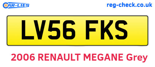 LV56FKS are the vehicle registration plates.