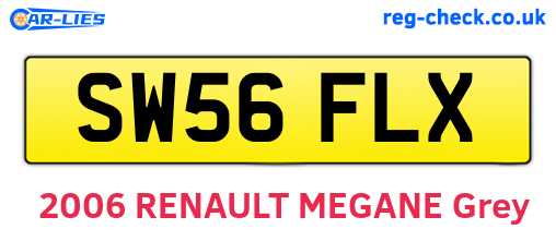 SW56FLX are the vehicle registration plates.