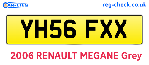 YH56FXX are the vehicle registration plates.