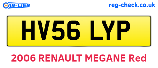 HV56LYP are the vehicle registration plates.