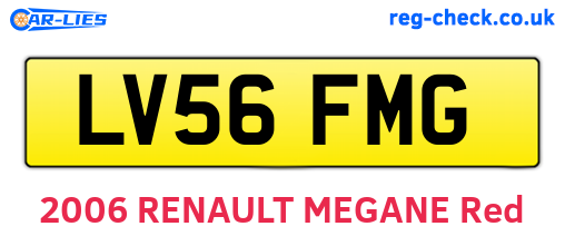 LV56FMG are the vehicle registration plates.