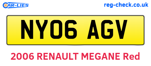 NY06AGV are the vehicle registration plates.