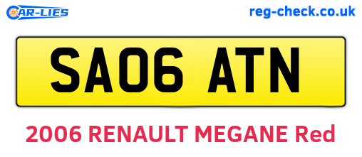 SA06ATN are the vehicle registration plates.