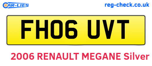 FH06UVT are the vehicle registration plates.