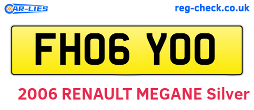 FH06YOO are the vehicle registration plates.