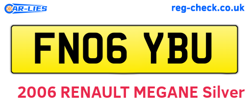 FN06YBU are the vehicle registration plates.