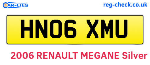 HN06XMU are the vehicle registration plates.