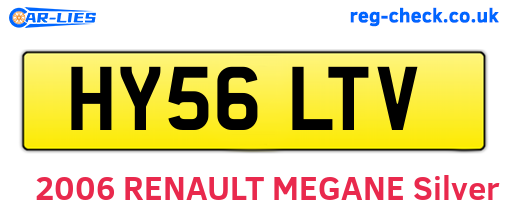 HY56LTV are the vehicle registration plates.