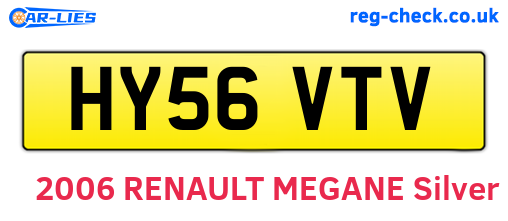 HY56VTV are the vehicle registration plates.