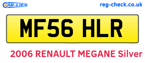MF56HLR are the vehicle registration plates.
