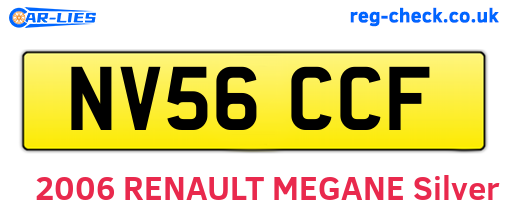 NV56CCF are the vehicle registration plates.