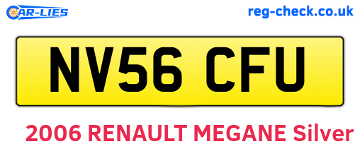 NV56CFU are the vehicle registration plates.