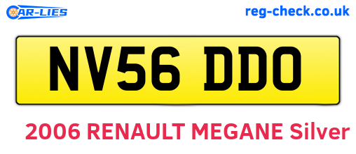 NV56DDO are the vehicle registration plates.